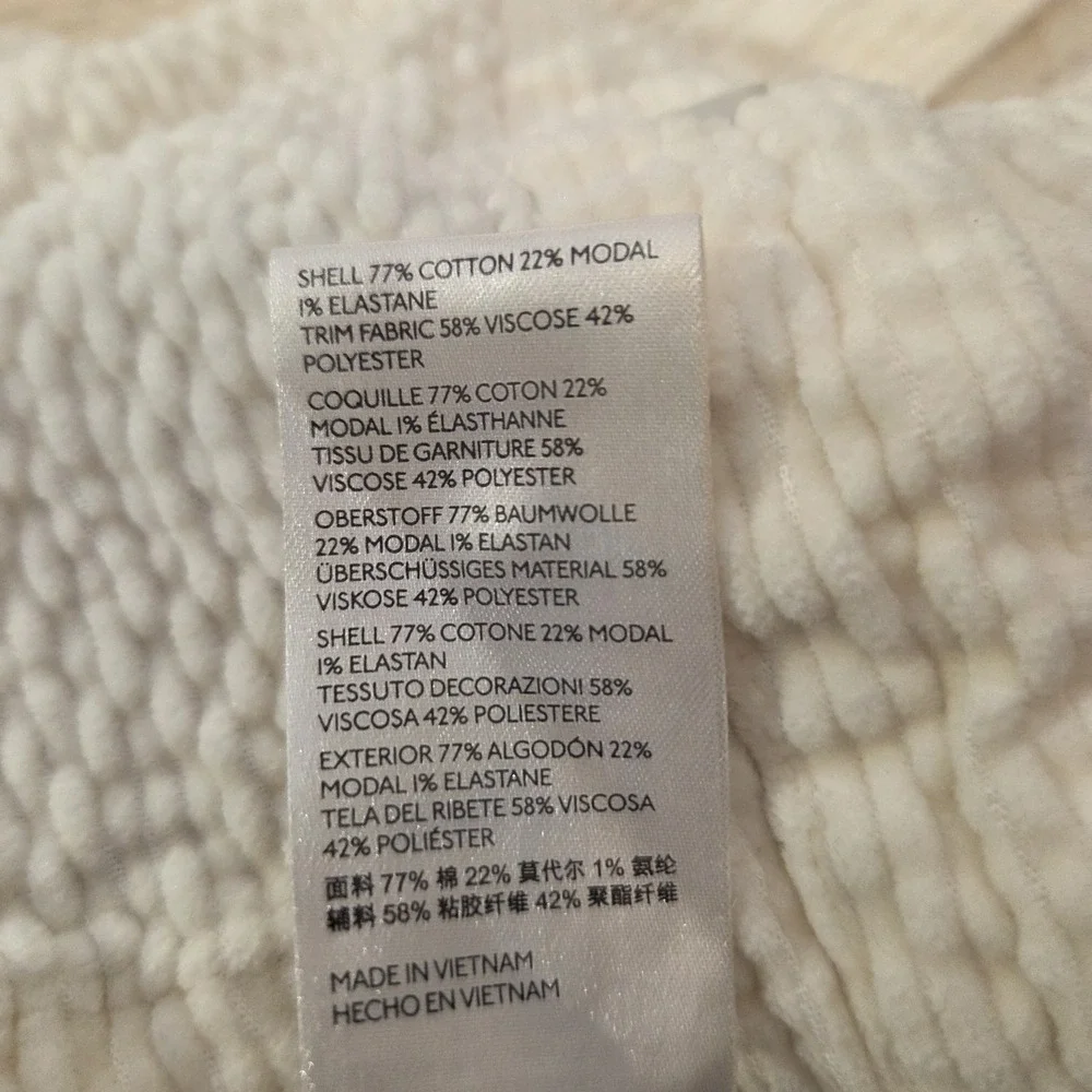 Maeve Corduroy Shirt Jacket Womens M Cream Cabincore Gorpcore Grandmillennial